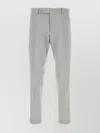 Pt Torino Wool Trousers With Pleated Front And Cuffed Hem
