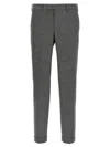 Pt Torino Lightly Stretch Brushed Cashmere Blend Wool Pants With Master Fit In Gray