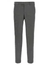 Pt Torino Lightly Stretch Brushed Cashmere Blend Wool Pants With Master Fit In Black