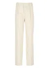 Pt Torino Linen And Cotton Palazzo Pants