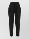 Pt Torino Linen Trousers With Elastic Waistband And Pleats