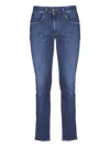 Pt Torino Logo-patch Jeans In Blue