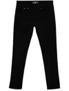 Pt Torino Logo-patch Jeans In Black