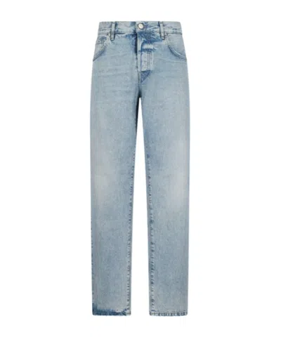 Pt Torino Logo-patch Jeans In Blue