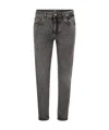 Pt Torino Logo-patch Jeans In Gray