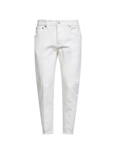 Pt Torino Logo-patch Jeans In White