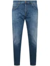 Pt Torino Blue Cotton Jeans In Blue