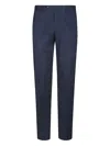 Pt Torino Logo-patch Trousers In Blue
