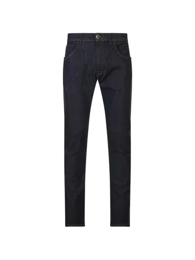 Pt Torino Logo-patch Straight-leg Jeans In Blue