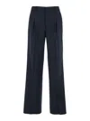 Pt Torino Wool Stretch Pant Isabel In Blue