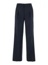 Pt Torino Wool Stretch Pant Isabel In Blue