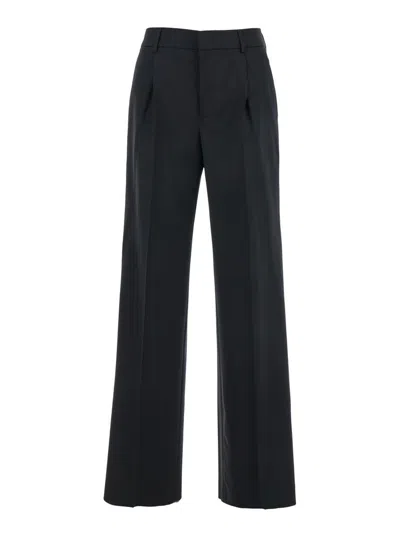 Pt Torino Lola Fine Cavallery Stretch Twill In Black