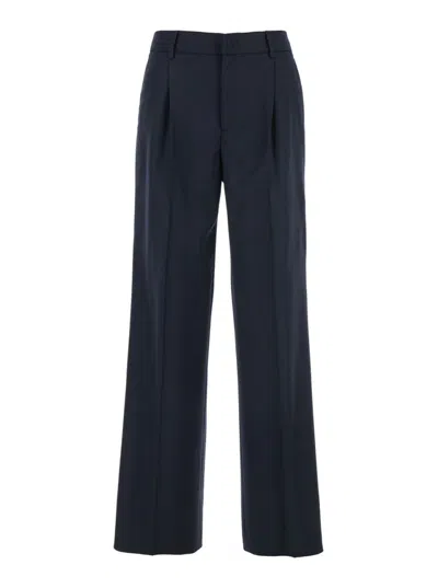 Pt Torino Lola Fine Cavalry Stretch Twill Trousers In Black