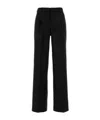 Pt Torino Black Wool Blend Lola Pant In Black