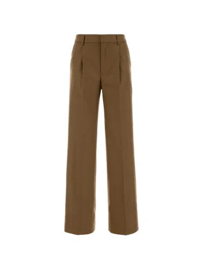 Pt Torino Lola Wool-blend Pants In Brown