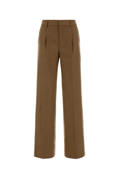 Pt Torino Lola Wool-blend Pants In Brown