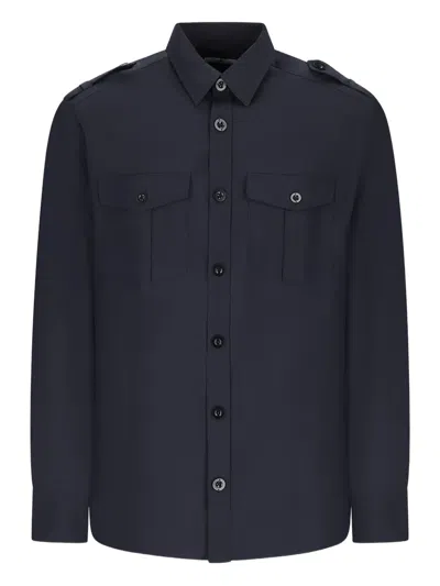 Pt Torino Long-sleeve Shirt In Blue