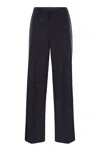 Pt Torino Lorenza - Lyocell And Cotton Trousers In Blue