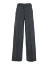Pt Torino Lorenza Half Elasticated Belt Pants Wool And Cashmere Brusghed Flanel