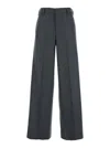 Pt Torino Lorenza Half Elasticated Belt Pants Wool And Cashmere Brusghed Flanel