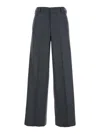 Pt Torino Lorenza Half Elasticated Belt Pants Wool And Cashmere Brusghed Flanel