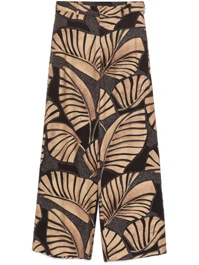 Pt Torino Lorenza Trousers In Brown
