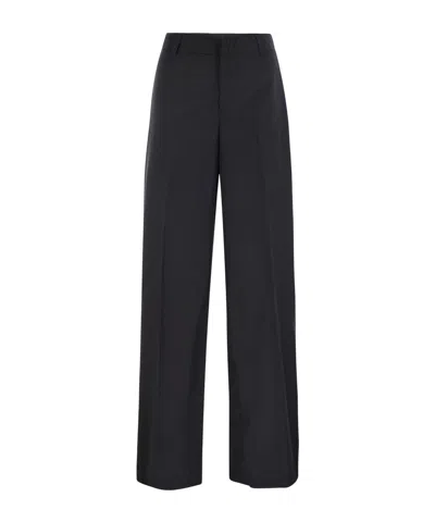 Pt Torino Lorenza Wide-leg Pants In Black