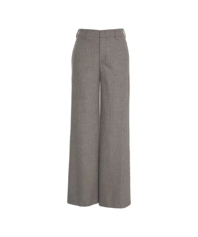 Pt Torino Lorenza' Wool Trousers In Gray