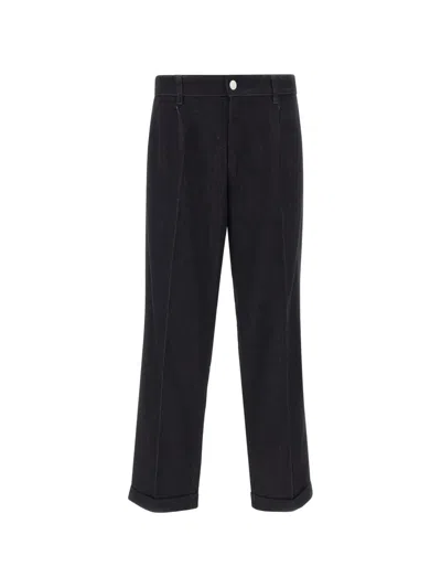 Pt Torino Louis Pleated Jeans In Black