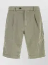 Pt Torino Green Solid Shorts In Green