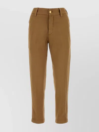 Pt Torino Lyocell Blend Gio Pant With Back Pockets In Neutral