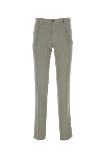 Pt Torino Lyocell-linen-cotton Blend Pants For Men In Gray