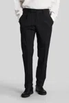 Pt Torino Pants In Black Wool In Black
