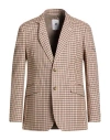 Pt Torino Man Blazer Beige Size 38 Virgin Wool In Brown