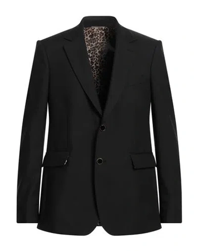 Pt Torino Man Blazer Black Size 40 Virgin Wool, Mohair Wool