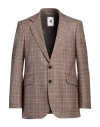 Pt Torino Man Blazer Brown Size 44 Virgin Wool In Brown