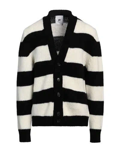 Pt Torino Man Cardigan Black Size 42 Wool, Alpaca Wool, Acrylic