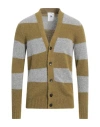 Pt Torino Man Cardigan Military Green Size 40 Alpaca Wool, Polyamide, Wool
