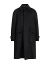 Pt Torino Man Coat Black Size 40 Virgin Wool, Cashmere In Black