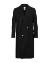 Pt Torino Man Coat Midnight Blue Size 42 Virgin Wool In Black
