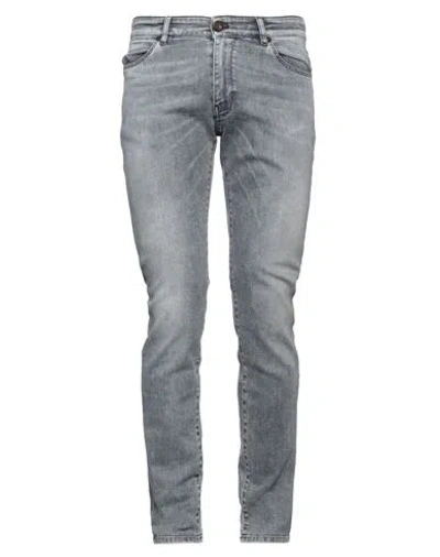 Pt Torino Man Denim Pants Grey Size 36 Cotton, Lyocell, Elastomultiester, Elastane