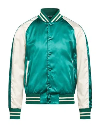 Pt Torino Man Jacket Emerald Green Size 40 Polyamide