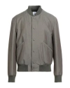 Pt Torino Man Jacket Military Green Size 40 Cotton, Silk In Green