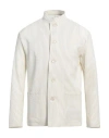 Pt Torino Man Jacket Off White Size 38 Virgin Wool, Elastane In Multi