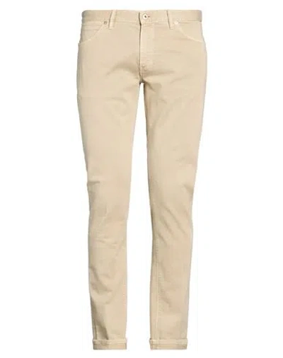 Pt Torino Man Jeans Beige Size 36 Cotton, Elastane In Neutral