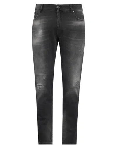 Pt Torino Man Jeans Black Size 31 Cotton, Elastane