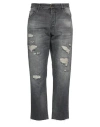 Pt Torino Man Denim Pants Black Size 36 Cotton In Black