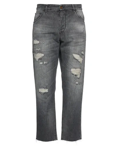Pt Torino Man Denim Pants Black Size 36 Cotton