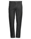 Pt Torino Man Jeans Black Size 35 Cotton, Elastane In Black