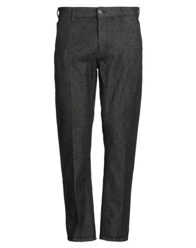 Pt Torino Man Jeans Black Size 35 Cotton, Elastane